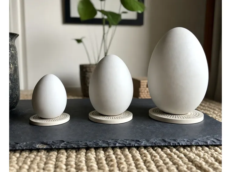 Modelli di diverse misure di lampada a uovo