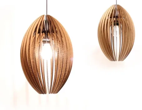 Lampada cartone