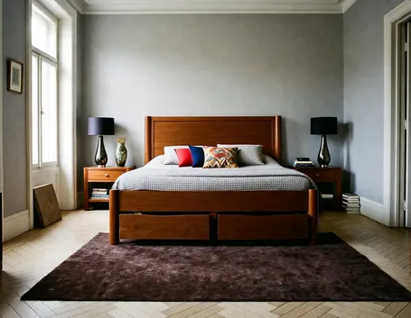 camera da letto in legno
