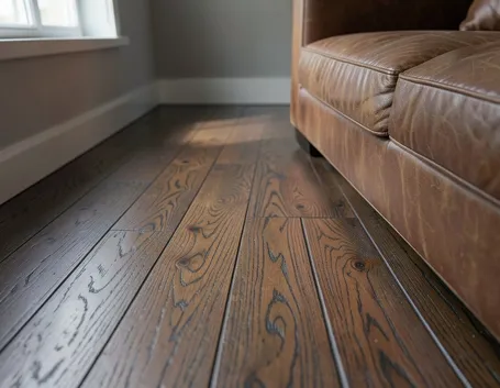 Pavimento con assi in legno