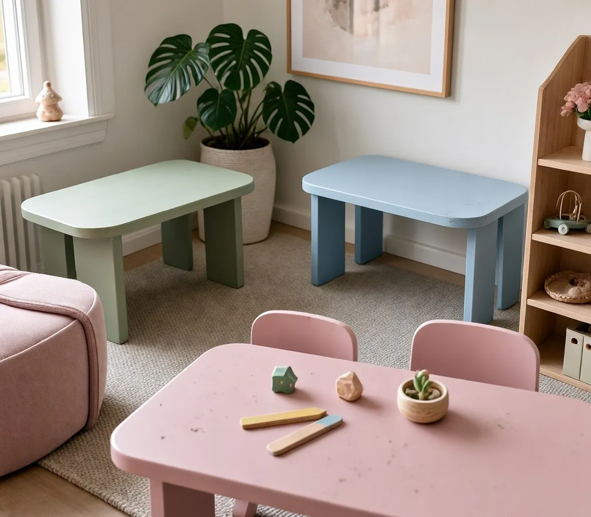 Tavolini per bambini in diversi e simpatici colori