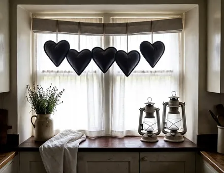 Tenda country chic da cucina