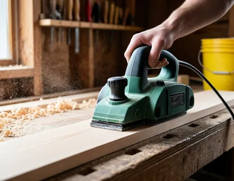 Lavorazione del legno con pialla