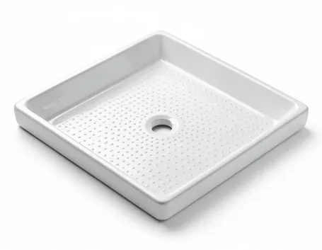 Bagno piatto doccia ceramica angolare