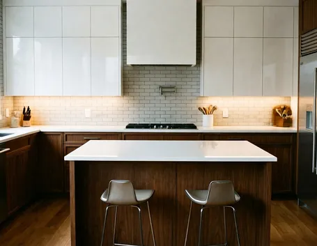 Cucina con penisola per uno stile classico