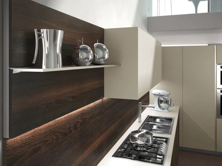 Cucina con boiserie
