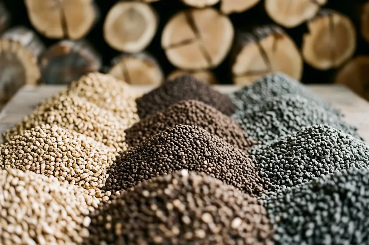 Varie tipologie di biomasse legnose