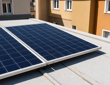 Tetto fotovoltaico di un appartamento