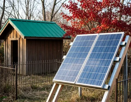 Impianto fotovoltaico fai da te in giardino