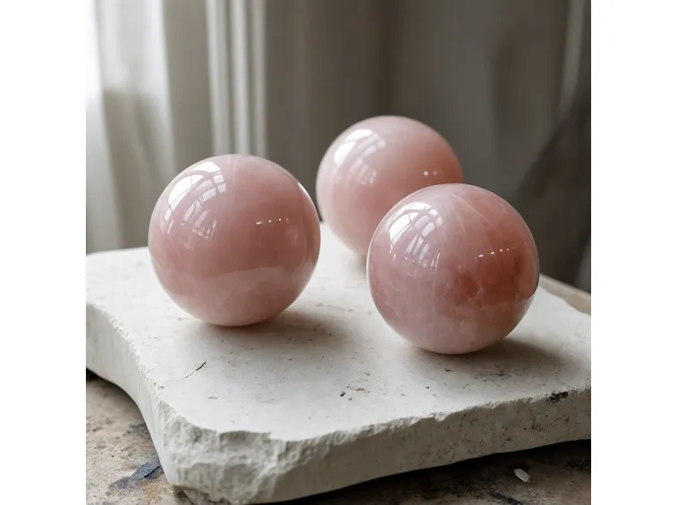 Perle di quarzo rosa