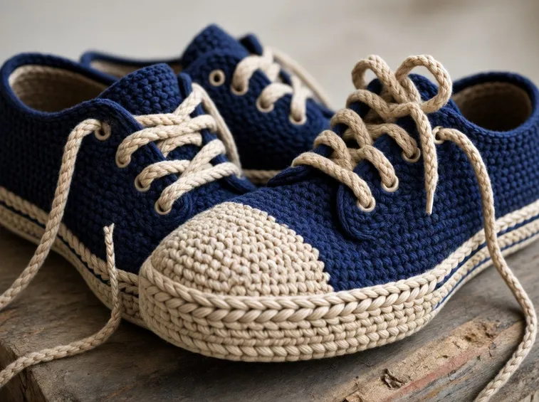 Scarpine sportive ad uncinetto