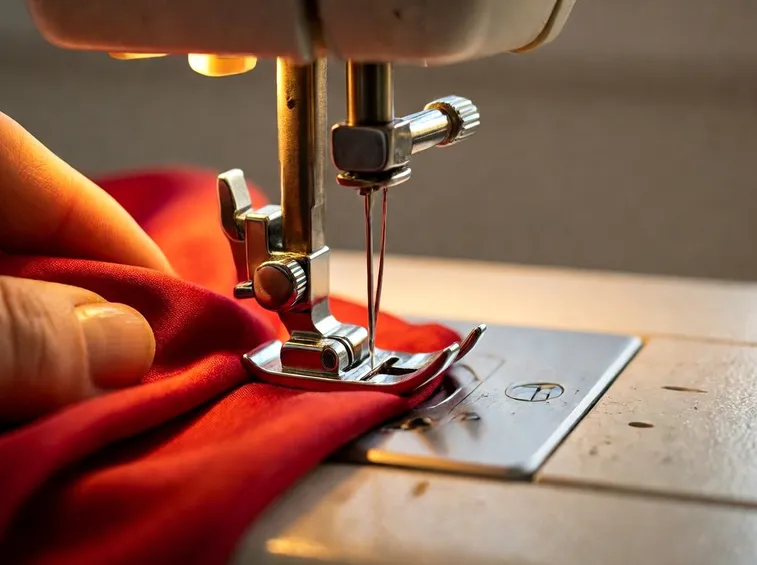 Riparazione con una macchina da cucire