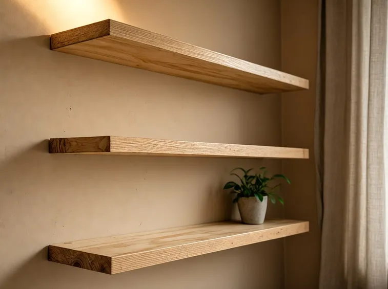 Mensole realizzate in legno multistrato