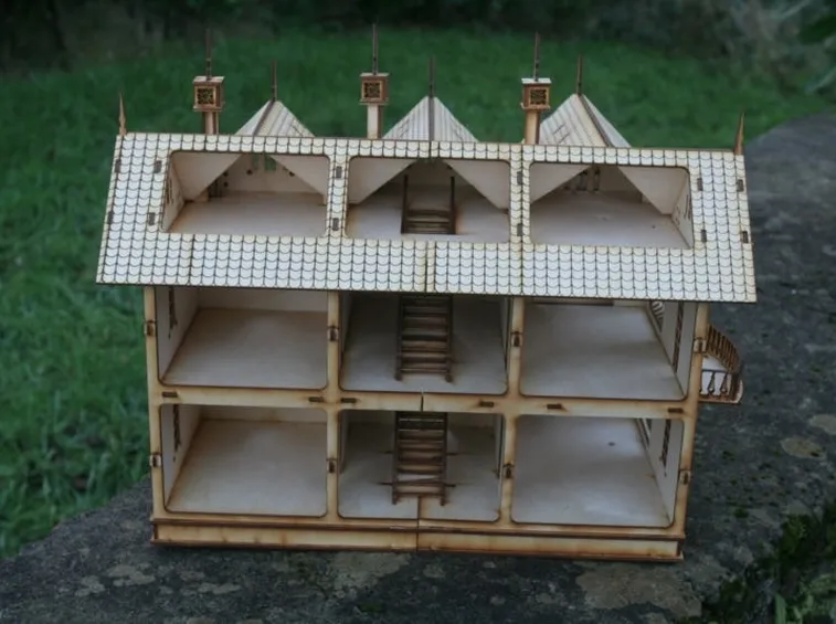 Casa bambole legno