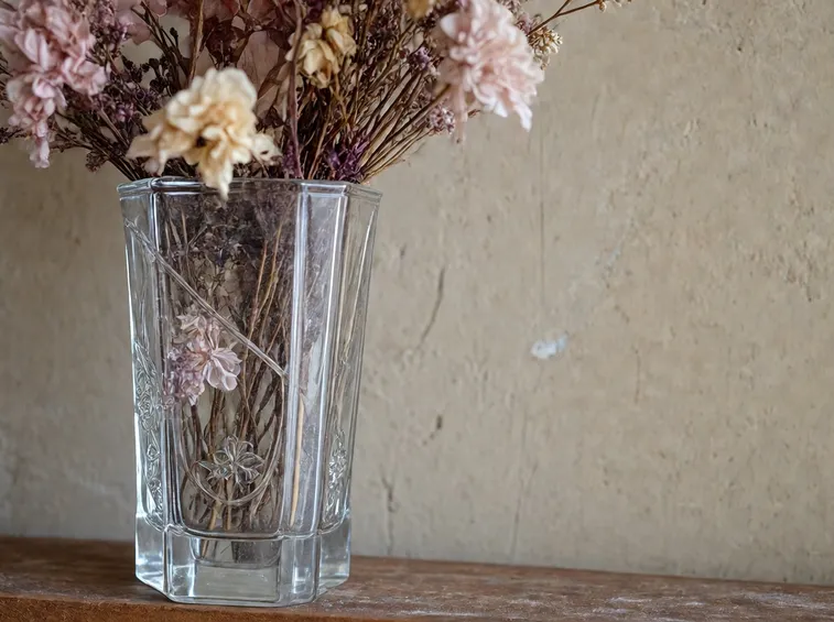 Composizione di fiori secchi