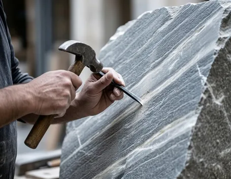 Fase del processo di scultura