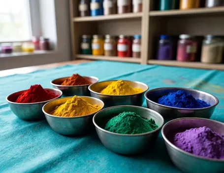 Diversi pigmenti colorati