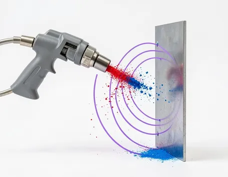 Funzionamento della verniciatura elettrostatica