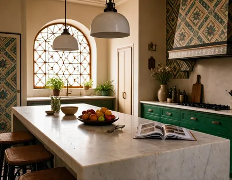 Finestra con vetrata decorata