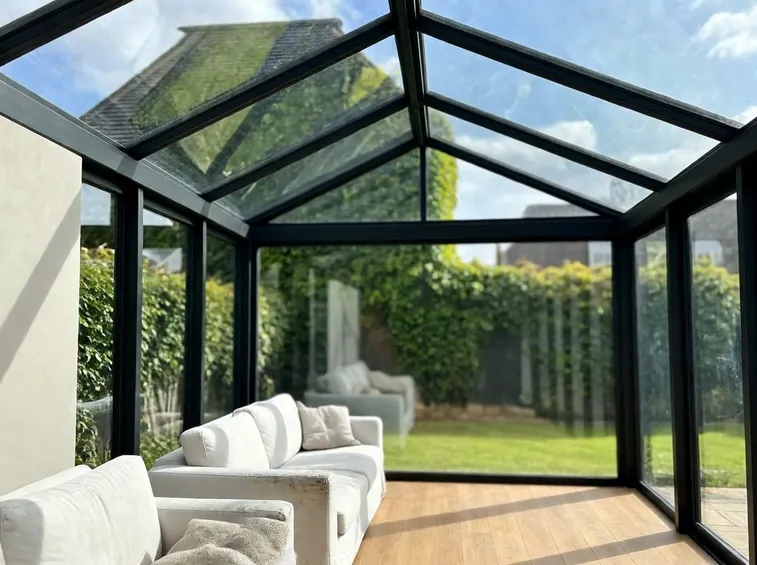 Veranda in vetro strutturale