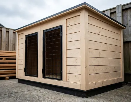 Box per cani in legno