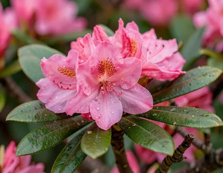 Fiori di azalea rosa