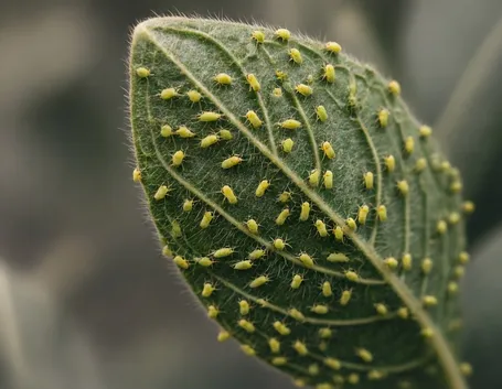 Pianta infestata da afidi