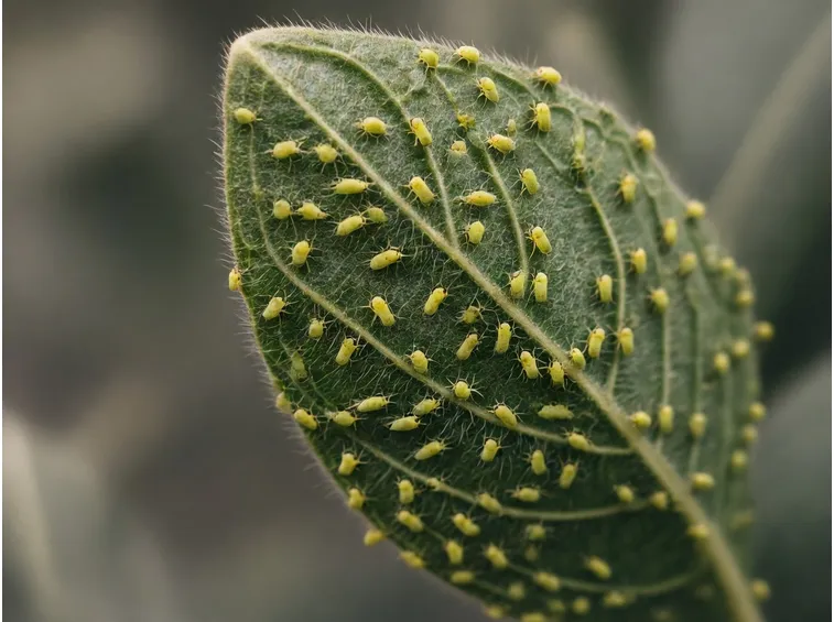 Pianta infestata da afidi