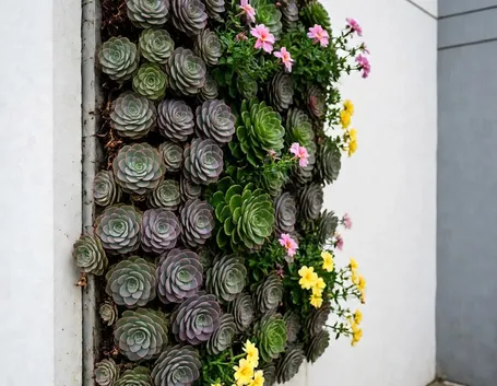 Giardino verticale all'aperto