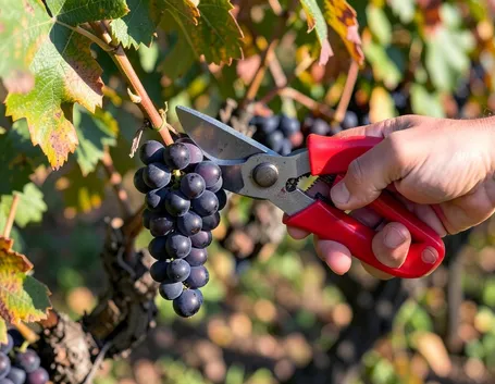 Pianta di vite in autunno