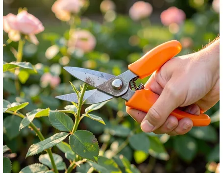 Potatura di una rosa