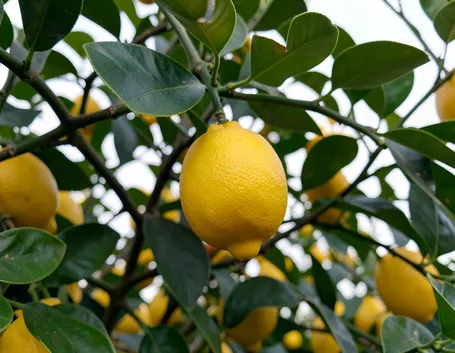 Esemplare di limone con frutti