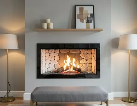 Caminetto di design da incasso