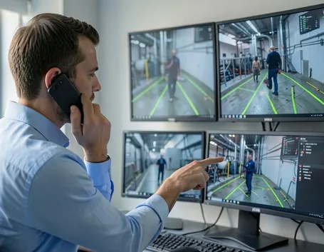 Postazione di controllo impianti videosorveglianza