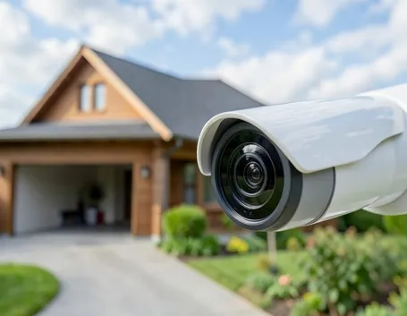 Casa videosorvegliata con impianto di sicurezza