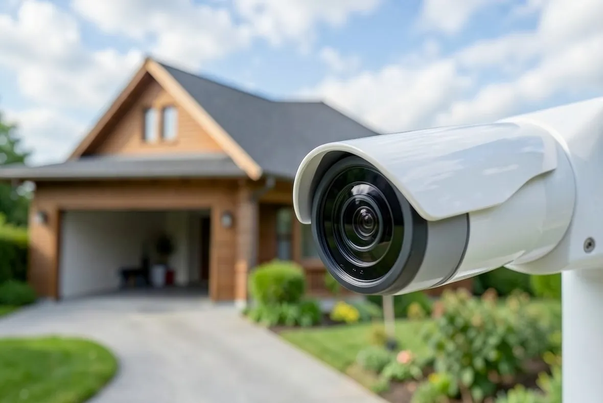 Casa videosorvegliata con impianto di sicurezza