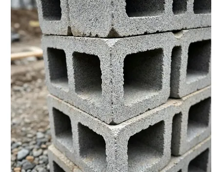 Alcuni blocchi calcestruzzo