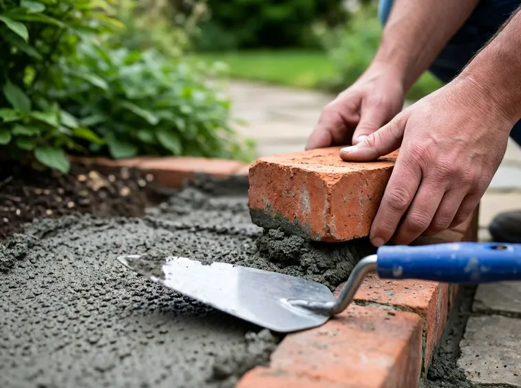 Costruzione muro giardino