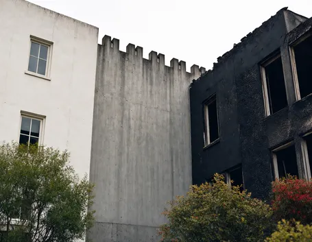 Un esempio di muro tagliafuoco