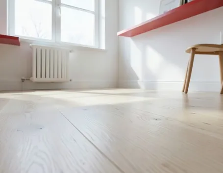 pavimento in parquet rovere sbiancato