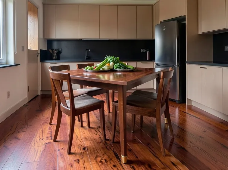 Parquet doussie in cucina