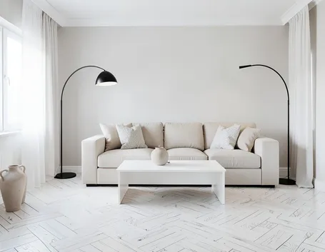 Esempio di ambiente con parquet sbiancato