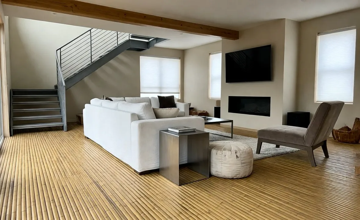 Pavimenti in bamboo moderni