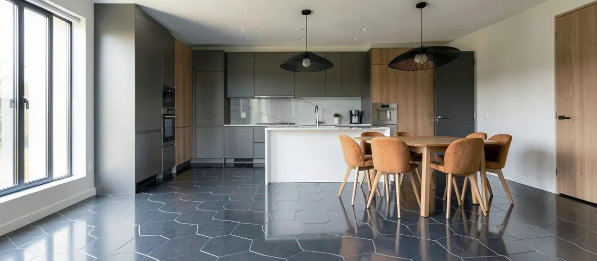 Pavimento di una cucina moderna