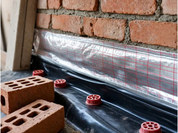 Costruzione strato isolante di una casa