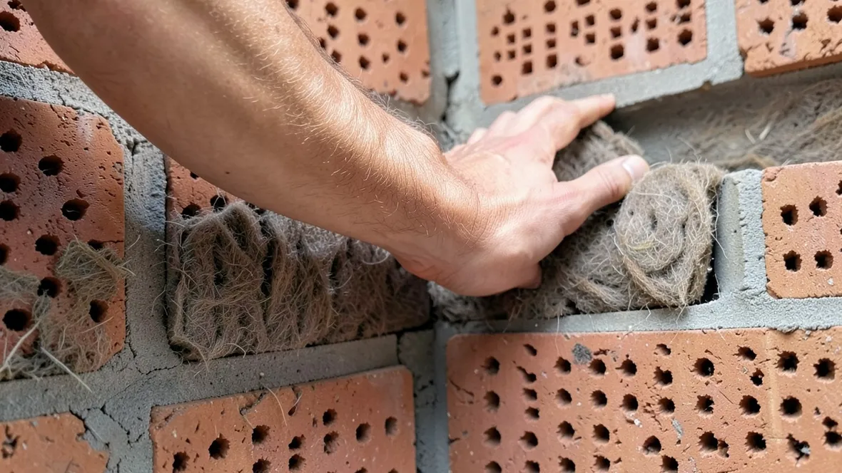 Applicazione del materiale isolante
