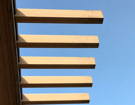 Copertura tetto lamellare in legno
