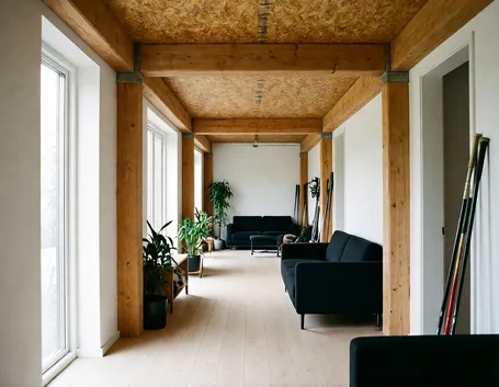 esempio di una struttura realizzata in legno