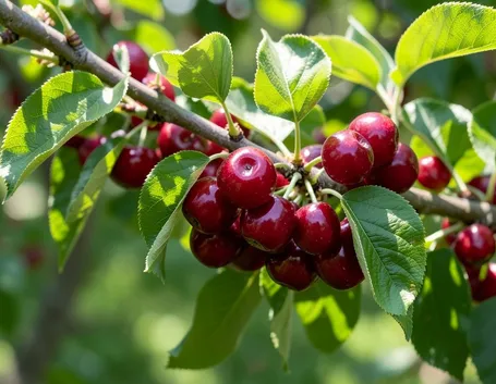 Il frutto del ciliegio dopo l'innesto