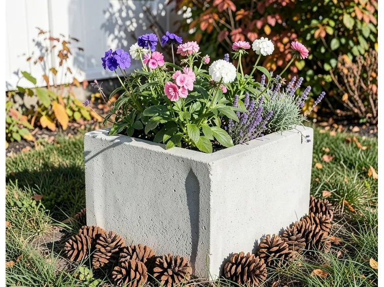 Fioriera da giardino in cemento